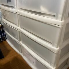 4段プラスチックチェスト　2個セット