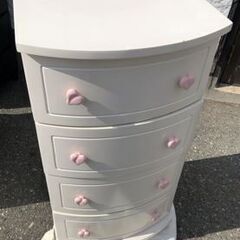 JM19531K)★お値下げ 小タンス<幅：約45cm 奥行：約40cm 高さ：約90cm> 中古品【取りに来られる方限定】 -の画像