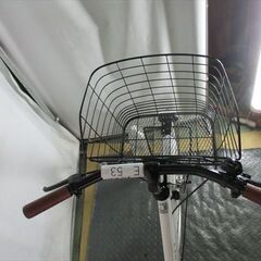E53　　★限定特価★ 中古自転車 アサヒ【　26インチ　白　LEDオートライト 】の画像