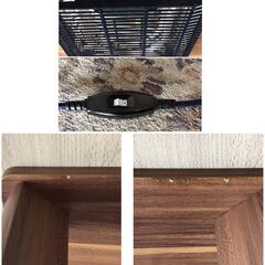 198 リバーシブル天板正方形コタツテーブル  70×70㎝ 滝口木材 2017年製 の画像