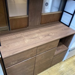2/14値下げしました！⭐️美品⭐️大川家具 レンジボード ヴィンテージー調 ウォールナット材 No.1863 KEの画像
