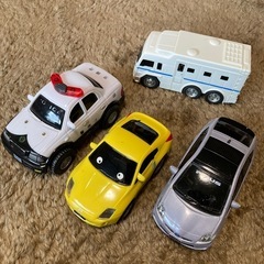 車のおもちゃ　プルバックミニカー　パトカー　キャンピングカー　プ...