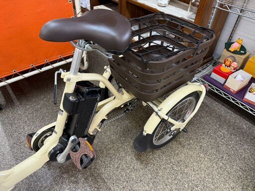 三輪車 ブリジストン ワゴン ブルー 20インチ 買い物に最適 引き取り