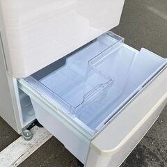 札幌◆SHARP プラズマクラスタ―搭載 350L 3ドア 冷凍冷蔵庫◆ シャープ SJ-PW35B どっちもドア 左右 両開きの画像