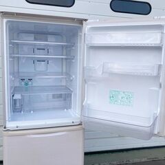 札幌◆SHARP プラズマクラスタ―搭載 350L 3ドア 冷凍冷蔵庫◆ シャープ SJ-PW35B どっちもドア 左右 両開きの画像