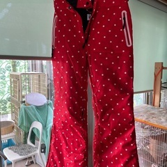 赤　スノボパンツの画像