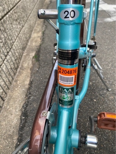 すぐ乗れます‼️ 自転車　20インチ　使用数回の美品❗️