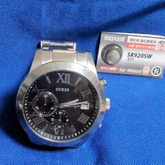 GUESSメンズ腕時計、W0668G3+予備電池