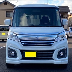サマーバーゲンSALE開催中🌊7月5日(土)〜スタイリッシュな見た目！✨かっこいいスペーシアカスタム🥰両側パワースライドドア、ETC、Bluetooth、スマートキー、プッシュスタートなど装備もたくさんついたお買い得車😃✨の画像