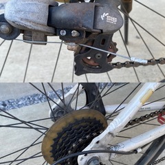 訳あり　シボレー　コルベット　CORVETTE　自転車　クロスバイク　ルック車　ジャンク　部品取りの画像