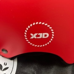 ☆値下げ☆2502-154　XJD プロジェクティブギアセット レッド サイズ:S 49-55cm用　ヘルメット エルボーパッド ニーパッドセット バラ売り不可 キズ汚れ有りの画像
