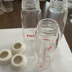 ピジョン スリムタイプ哺乳びん3本セット 耐熱ガラス製 200m...