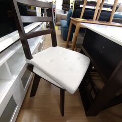 配送やってます❗️【C1034】幅伸縮ダイニングセット ニトリ ロピア2 イス2脚 ベンチ  白の画像
