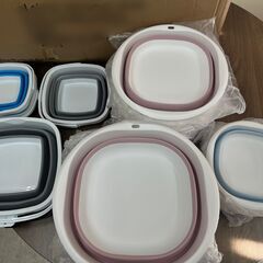 価格変更！【まとめてお譲り】折りたたみたらい、バケツ