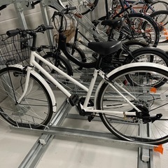 自転車　白