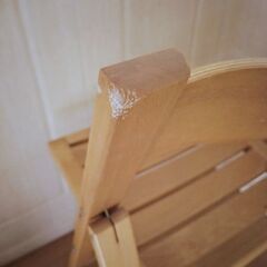『無印良品』木製折り畳み椅子1脚の画像