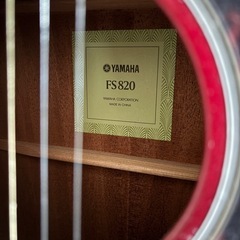 YAMAHA アコギ　　FS820の画像
