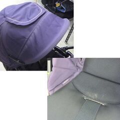 Combi ベビーカー メチャカルファーストα CA-400 生後1ヶ月～36ヶ月頃 両対面式 折りたたみ ブラック×パープル コンビ ☆ 札幌市 北区 屯田 の画像