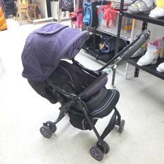 Combi ベビーカー メチャカルファーストα CA-400 生後1ヶ月～36ヶ月頃 両対面式 折りたたみ ブラック×パープル コンビ ☆ 札幌市 北区 屯田 の画像