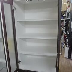 【10】2枚扉　2ドア食器棚　キッチン収納　カップボード　ダイニングボード　台所収納　引き出し　木製の画像
