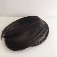 三つ編みカチューシャ 前髪ウィッグ 付け髪 ファッション付け毛 部分ウィッグ ヘアピース カバーピースの画像