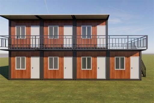 【資材でのご提供】W2000×D3000×H2500㎜ ジャスト約6㎡・3.7畳 2階建て7個セット現地組立 ユニットハウス 簡易ハウス コンテナハウス 窓二つ付き 納期相談 低コスト 耐火 断熱 防音 耐震 連結可能 増築対策 物置・事務所・別宅・従業員宿舎に最適 日本語説明書付き [兵庫から全国]新品未使用 ユニットハウス プレハブ 海上 コンテナ ログ 仮設住宅 事務所 倉庫 野外 OK 格安 屋上テラスガレージ