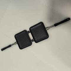 ホットサンドメーカー フッ素加工 ホットサンドプレート キャンプ用品の画像