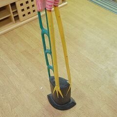 フラミンゴ 置物 幅15×奥26×高148cm 木製 ディスプレイ オブジェ 鳥 札幌市 清田区 平岡の画像