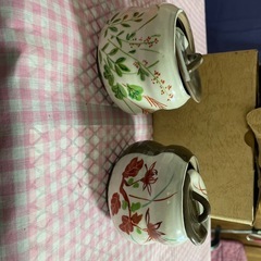 たち吉　草花蓋物揃の画像