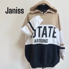 【極美品】　janiss　ドロップショルダードルマンスリーブスウ...