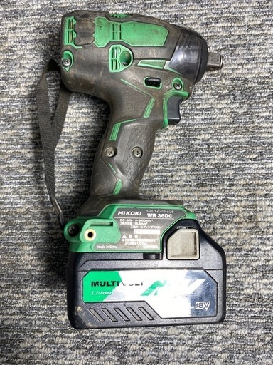 【中古】 【動作OK】 【店頭引取限定】HiKOKI（ハイコーキ）コードレスインパクトレンチ WR36DC 22,000円