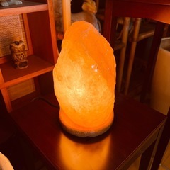 【玄関やお店などで】JF0429 岩塩ソルトランプ5kg  高さ...