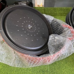 7435 !!未使用!! お買得! INVICTA インビクタ 鍋 ホーロー鍋 キャセロール 22cm レッド 赤 IH対応 食洗機対応 キッチン用品の画像
