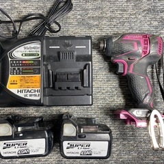 【中古】 【動作OK】 【店頭引取限定】HITACHI （日立工機）/ HiKOKI（ハイコーキ）コードレスインパクトドライバ WH14DDL 9,680円の画像