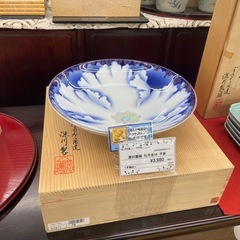 【ドリーム川西店御来店限定】 深川製磁/牡丹金ミル/平鉢/未使用...