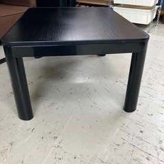 Y2502-164 こたつ ブラック 80×60 キズ汚れ有り 動作確認済みの画像