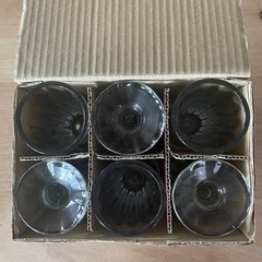 新品未使用 ガラス製グラス6個セットの画像