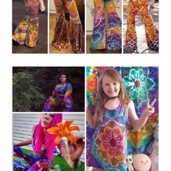 100% Handmade psydyeストレッチタイダイタンクトップ新品の画像