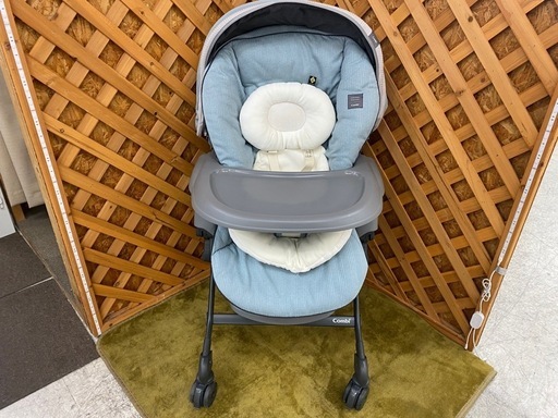 【愛品館江戸川店】コンビ ホワイトレーベル ネムリラ AUTO SWING BEDi Long スリープシェル EG 2019年発売 電動ハイローチェア ID:110-025222-007