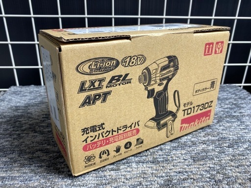 【中古】 【動作OK】 【店頭引取限定】MAKITA（マキタ）充電式インパクトドライバ TD173DZ 17,600円