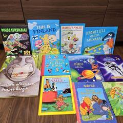 フィンランド語　絵本　11冊セット　大型本　恐竜　北欧　楽譜