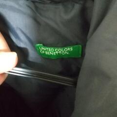 BENETTON ベネトン ダウンジャケット ジャンパー アウター グレー メンズ Sの画像