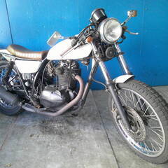 KAWASAKI 250TR 白 エンジン始動確認 自賠責保険で...
