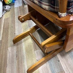 アンティーク 木製 ロッキングチェア スウィングチェアの画像
