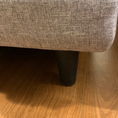 美品　幅180cm ソファベッド　布製　グレーの画像