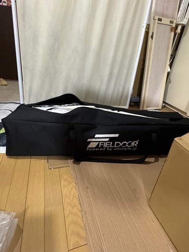 [¥11,700→¥5,000]ほぼ未使用 FIELDOOR 3.0ｘ3.0m ワンタッチタープテント  組立て簡単 高耐水加工 UVカットコーティング アウトドア キャンプ BBQ [ホワイト]