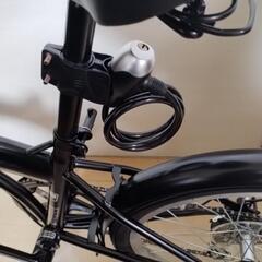 取引中　新品未使用　20インチ折りたたみ自転車　シマノ６段　ブラックの画像