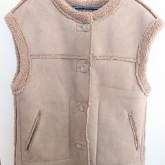 wcloset リバーシブルムートンベスト