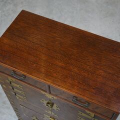 ≪yt1823ジ≫ 李朝家具 時代箪笥 幅60cm 高さ90cm チェスト/キャビネット 韓国/朝鮮/モリジャン/パンダジ/バンダジ/中古家具/宮城県仙台市 70109-06の画像