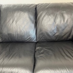 決まりました🌼【堀江】leatherworld ソファ3人掛け オールドソファ】　 の画像